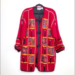 TLC by Lambert mohair vintage knit cardigan coat